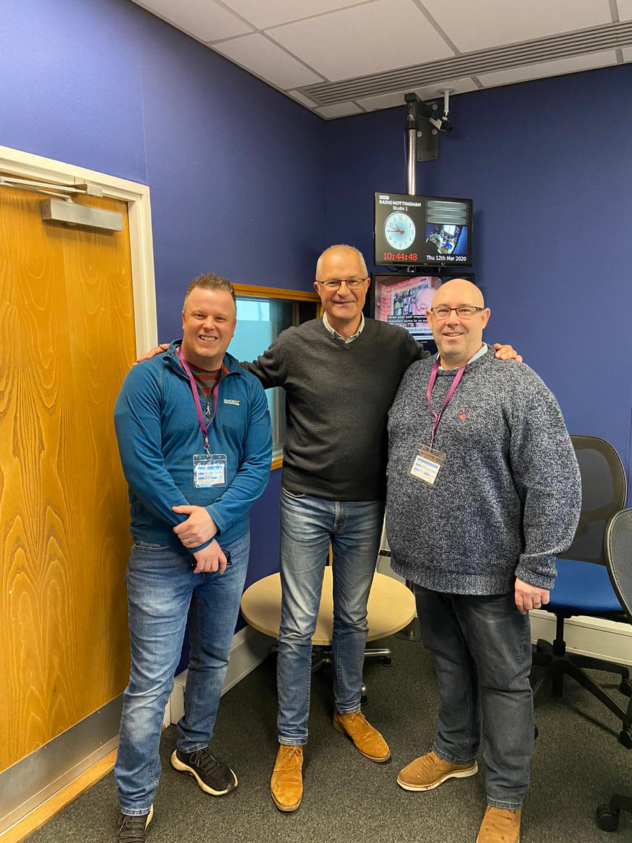 Such a nice man is that <a href="/markdennison/">markdennison 💙</a> 
Thanks for having us on the show on <a href="/BBCNottingham/">BBC Nottingham</a>