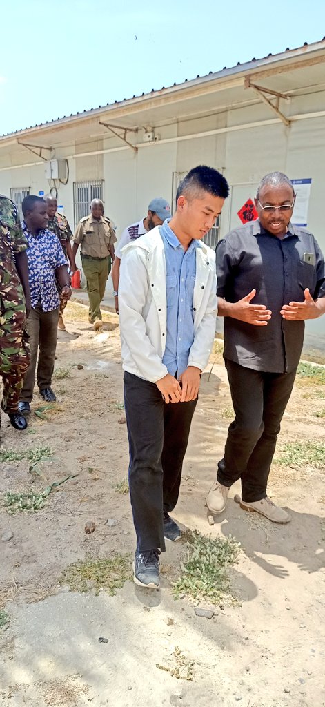 AbdishukriOsman's tweet photo. Lamu County Commissioner Irungu Macharia, @Kenya_Ports Ag. Head Of Security Services Tony Kibwana And @LamuCountyKe Health CECM Dr. Ann Gathoni Checking On The Preparedness And Safety Measures Put In Place On #Covid_19 At #LamuPort @MandukuKPA @SGRHeadOffice #CCCCInAction #WeCare https://t.co/aSHMoXsyik