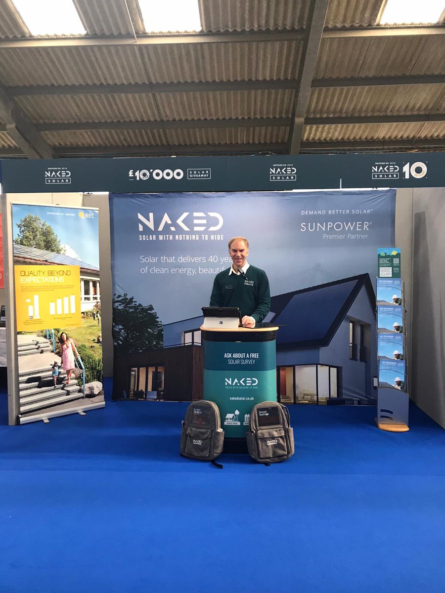 Come and see us at the Cornwall Business Show today! @CornwallBizShow with our free solar surveys, you can see how much solar your business could generate #planet maintenance #solarPV #solarenergy #businesssolar #energyefficiency