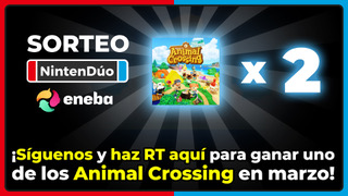 Nintenduo's tweet photo. 🌲🍃 ¡Sorteamos 2 ANIMAL CROSSING: NEW HORIZONS para Nintendo Switch! 🍃🌲

✅ Sigue a @eneba_es y @NintenDuo
✅ Haz Retweet a este Tweet 

Puede participar gente de todo el mundo. Podéis hacerlo también en nuestro Instagram para tener más posibilidades ¡Nos vemos en la isla! https://t.co/aU335kUxOZ