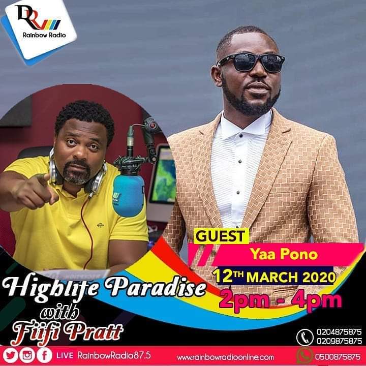 sirallannie_'s tweet photo. Catch @ponobiom on #RainbowFm with Fiifi Pratt. #WeBad #NobodyBad @Otopey @shugauptown @thablackboii @Crucial11111 https://t.co/NBW7gLXthl