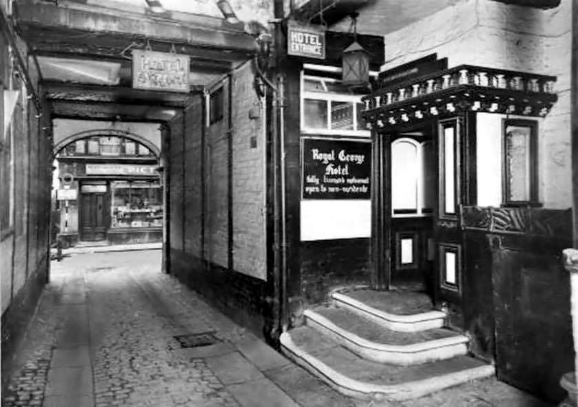 #ThrowbackThursday
.
.
The Grade II listed building that we currently occupy used to be the Royal George Hotel.
Mrs. Elizabeth Gaskell based her novel, Cranford, on the town of Knutsford. Reports claim she haunts the Ball Room above our restaurant, where she did much of her work.