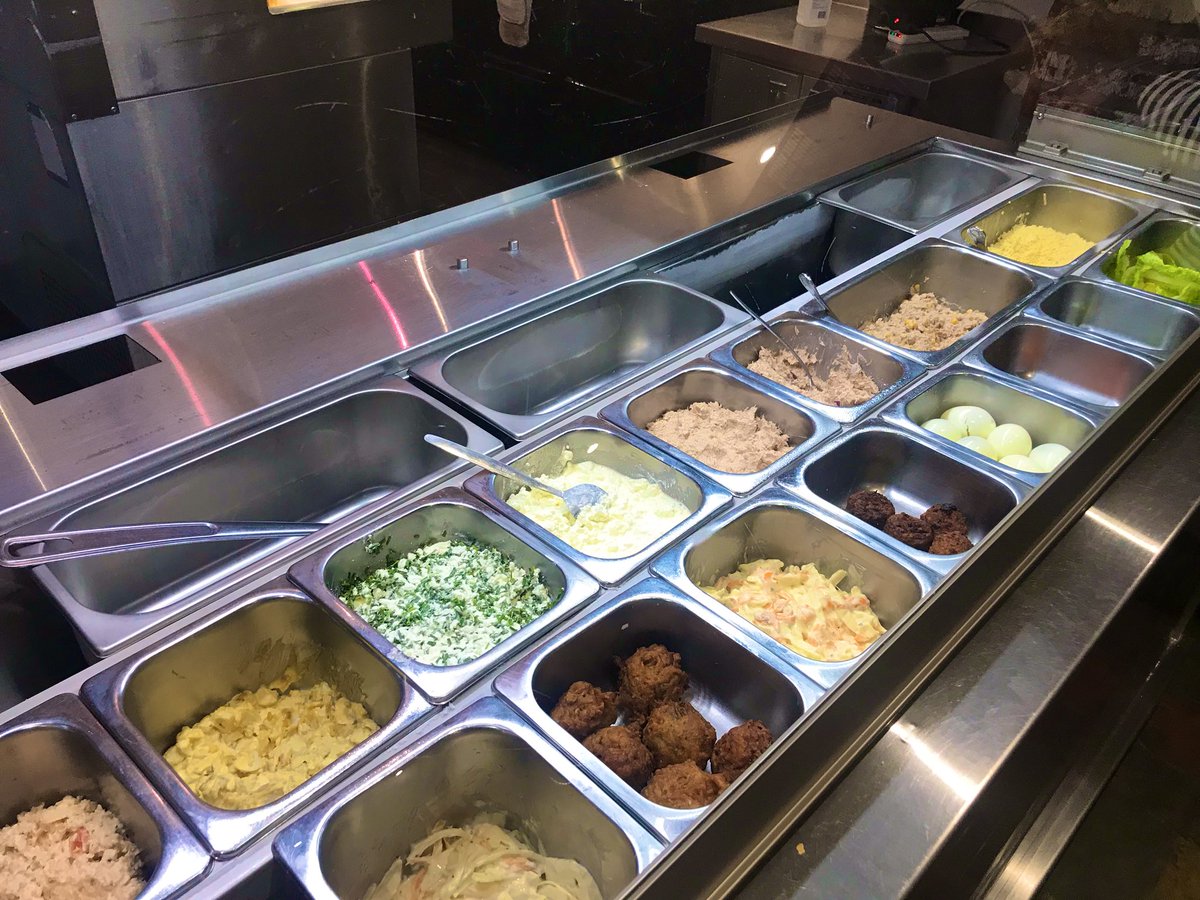 BrownsYork's tweet photo. Today’s daily specials! Hot filling: chicken curry &amp; baked beans. Nothing you fancy? Ask one of our team to make you up a salad box or have a look at our cold counter for inspiration! https://t.co/de7J2AvAwn