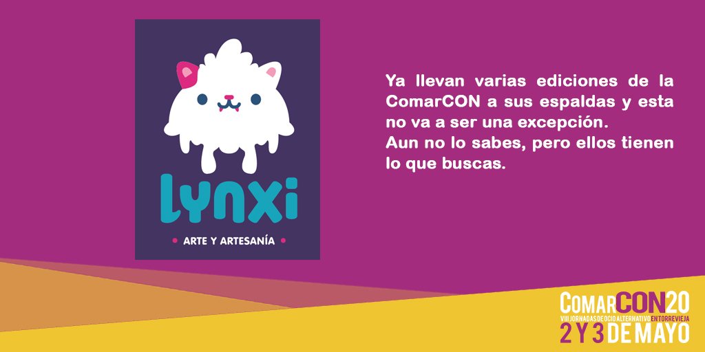 lacomarcon's tweet photo. ¿Buscas el regalo perfecto? ¿Te falta un detalle? Este es tu sitio. Ellos son Lynxi 🐺#ComarCON20 https://t.co/BtunJQFf03 https://t.co/m4E0IJoa2H
