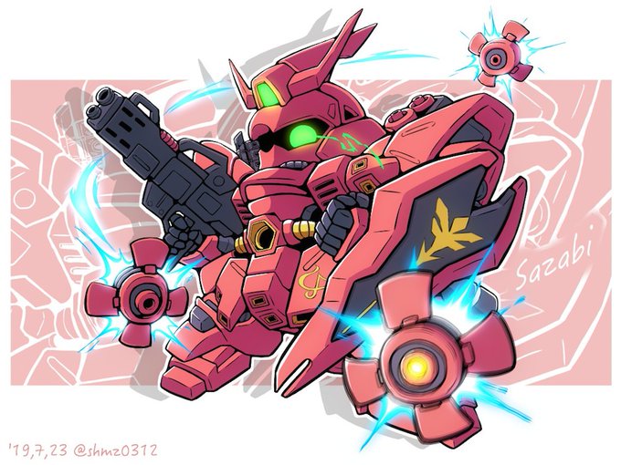 「holding shield mobile suit」 illustration images(Oldest)