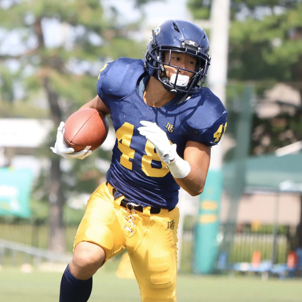 Twitter 上的 明治学院大学saints ポジション紹介 Running Back ランニングバック Rbは地上戦の主役 Qbからボールを受け取ってフィールドを駆け抜ける スピードだけでなく 相手のタックルを振りほどくフィジカルにも注目 Mgufootball Rb 明治学院