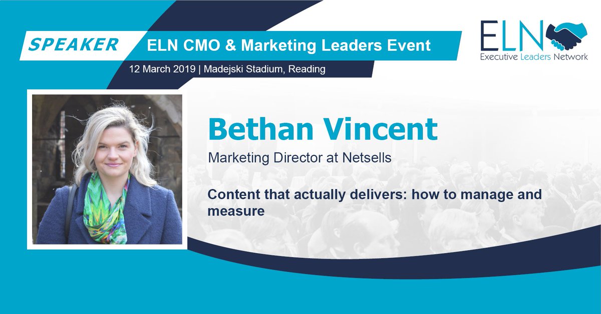 Presenting now in Club 106 we have Bethan Vincent - Marketing Director at Netsells with her session Content That Actually Delivers: How To Manage and Measure

#ELN #MadejskiStadium
