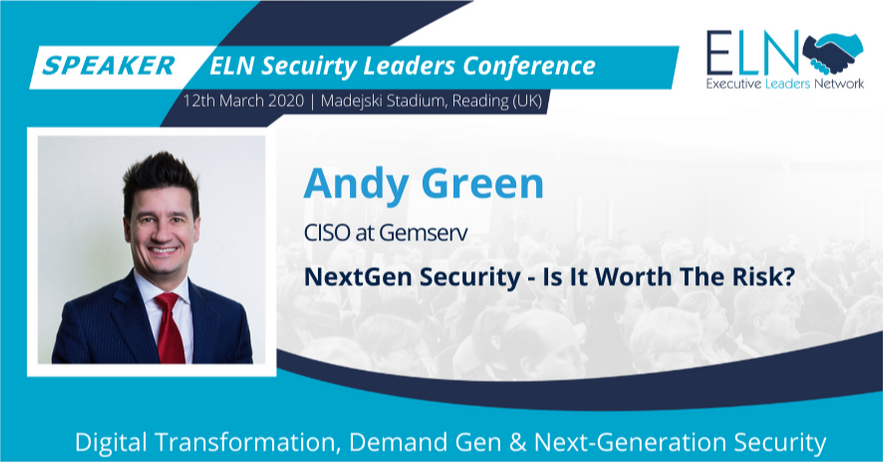 Presenting in the Royal Suite now we have Andy Green - CISO at Gemserv with this session - NextGen Security - Is It Worth The Risk?

#ELN #MadejskiStadium