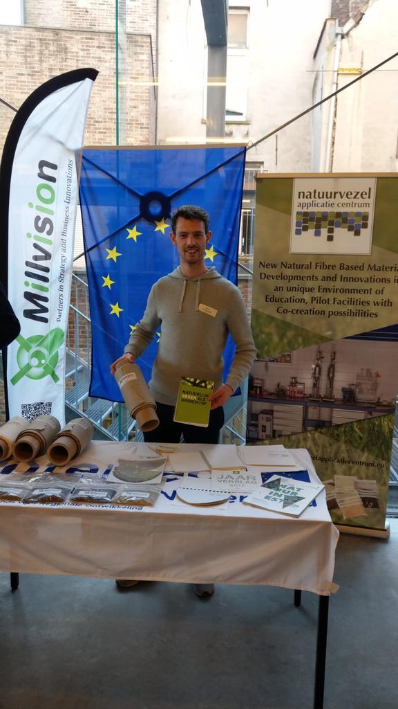 Vandaag zijn wij aanwezig op de slotconferentie van het <a href="/InterregVLANED/">Interreg Vlaanderen-Nederland</a> project GrasGoed. #GrasGoed #natuurgras #interreg #graspapier