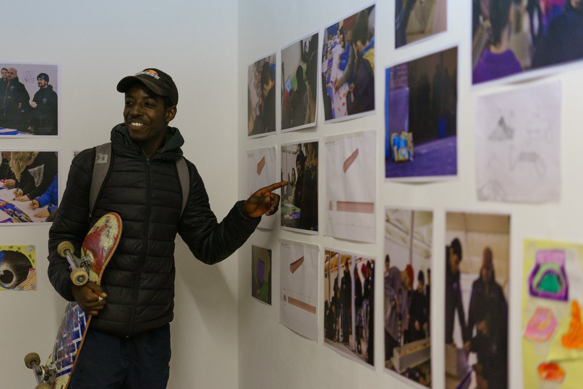 NottinghamSkate's tweet photo. Awesome #skateandcreate exhibition opening night photos by Tom Wragg from @BACKLITgallery last Friday. Open 12-5pm today, Friday and Saturday. Thanks to @MyNottingham and @UKYouth for funding https://t.co/WdRej3w1jP