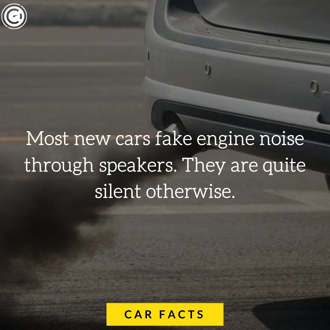 CaRPM_'s tweet image. Most new cars fake engine noise through speakers. They are quite silent otherwise. 

Download our App -

Android App - bit.ly/GarageProApp
iOS App - bit.ly/GarageProiOS

OBD Scanner

India - amzn.to/2WguDDp
USA - amzn.to/2XItDrz

#facts #fact #garagepro