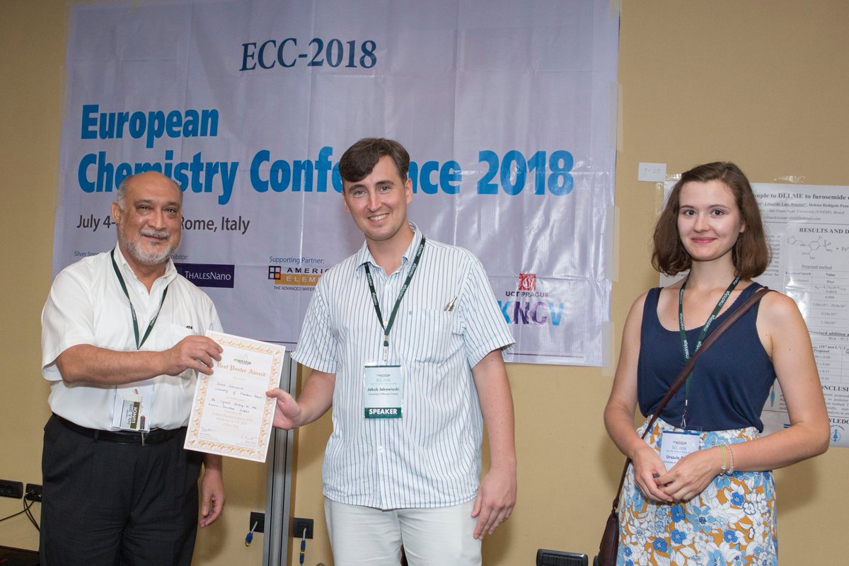 ChemistryConf's tweet photo. Best Poster Award ECC-2020 Rome, Italy

Europeanchemistry conference to encourage students and #recentgraduates to present their original research which will be later published in the related #Journals.
For any further info mail us at ecc@mistcon.com https://t.co/q4haiHeSi3