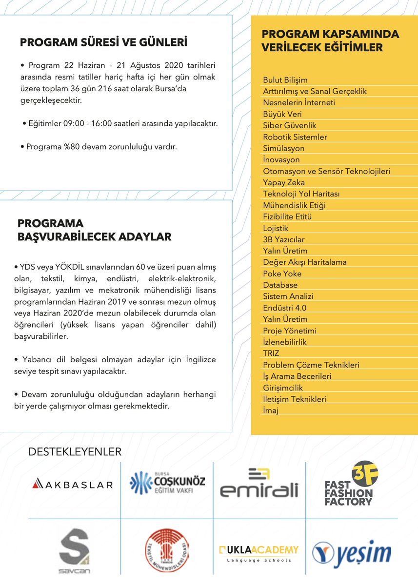 Dijital Dönüşüm Mühendisliği Programı (@dijitalprogram) on Twitter photo 