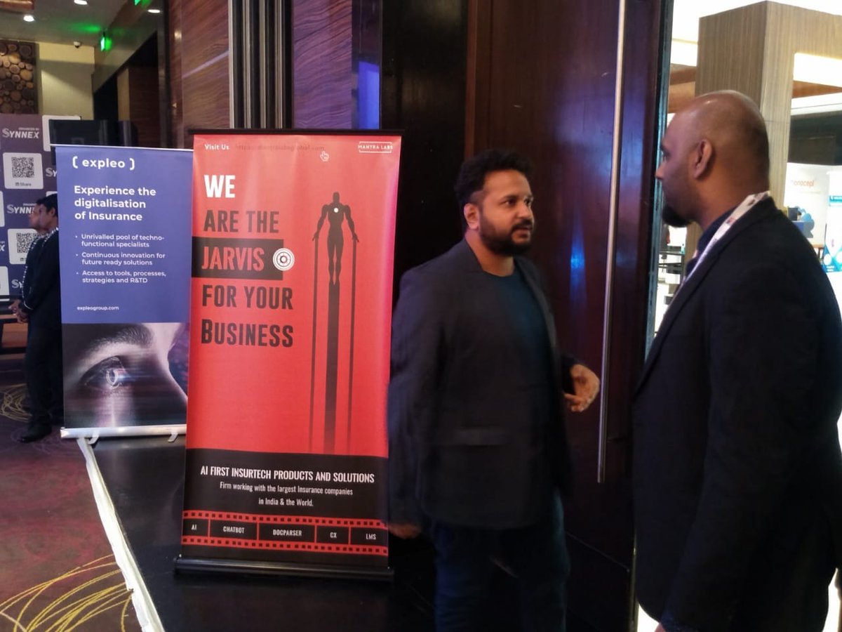 Mantra_Labs's tweet photo. All set for the India Insurance Summit and Awards 2020.
Stay tuned for interesting updates :)

#IISA2020 #IISA #insurtech #insurance #insurancenews #ioix #yourioixmantra #insuranceindustry #ai #aiininsurance  #customerexperience #CX #CXpartner #conferences #summit2020 #MantraLabs https://t.co/5twNqkIaaa