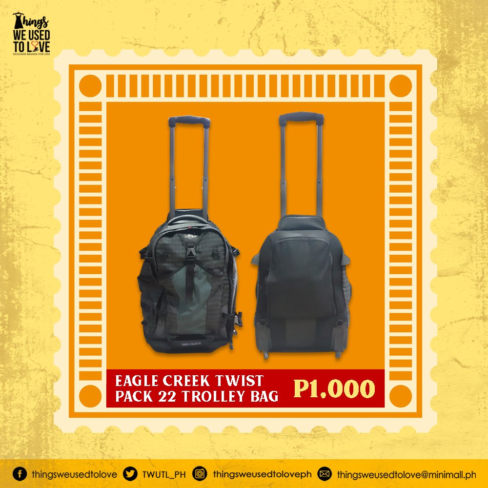ALERT! NEW ITEMS ARE NOW UP FOR GRABS!

These bags were once just for display but we heard you! 

Purchase them now before someone else does so visit us now at 284 E. Rodriguez Sr. Ave., Quezon City.

#TWUTLPH #PreLovedItems #ThingsWeUsedToLove