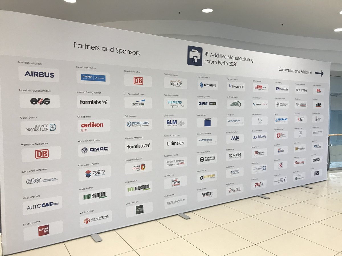 IPM_Network's tweet photo. Guten Morgen zum zweiten Tag des #Additive Manufacturing Forums 2020.
#amforum20
#additivemanufacturing https://t.co/fVn0hZVCNk