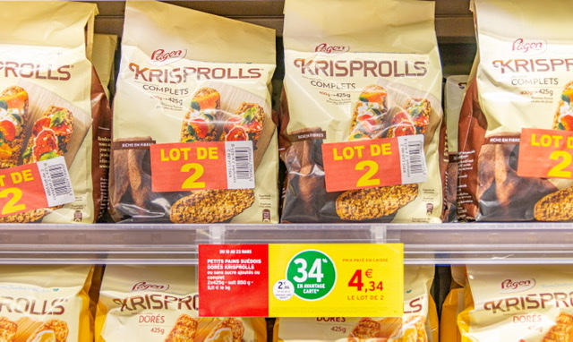 IntermarcheAups's tweet photo. 🛒Votre fidélité est récompensée✅

🍞Petit pain suédois Krisprolls : 4,34€ Le lot de 2❗️et 34% en avantage carte✅

*jusqu’au 23 mars

#TousUnisContreLaVieChère
#IntermarchéAups https://t.co/tHC2XK1P1i