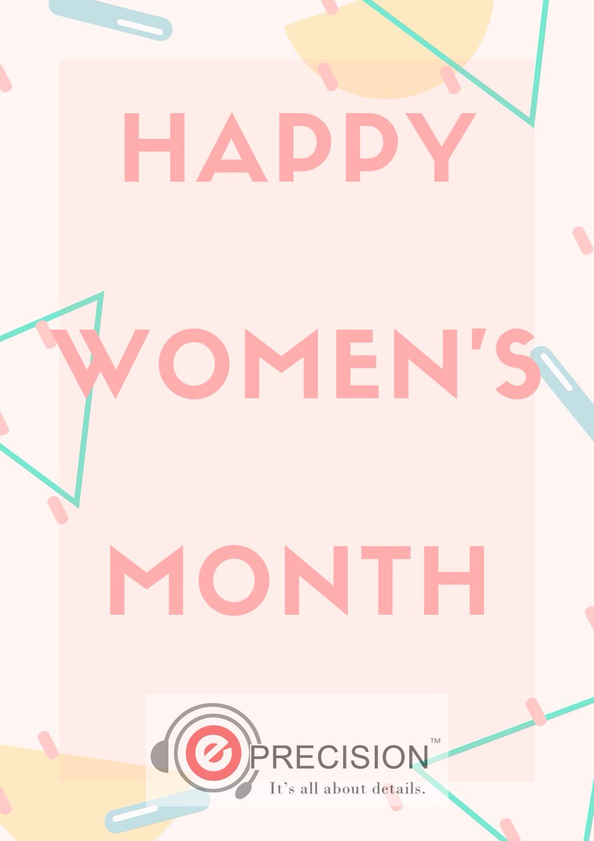 EPrecisionCS's tweet image. &quot;There is no tool for development more effective than the empowerment of women.&quot;
-Kofi Annan

E-Precision celebrates the Women&apos;s Month, we are thankful for all the contributions of women in the call center industry.