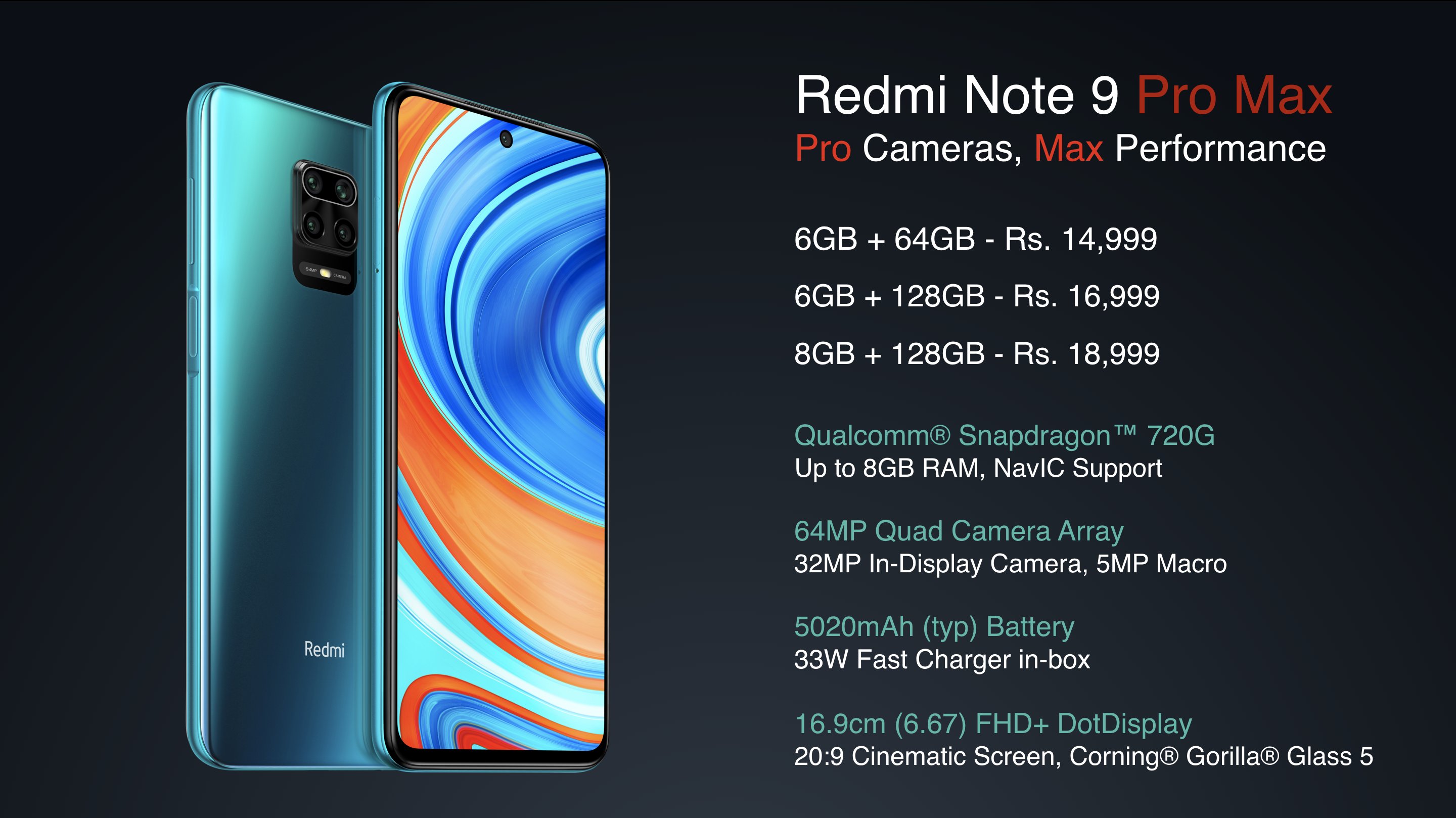 Xiaomi Redmi Note 9 Pro y Note 9 Pro Max: características, precio y ficha  técnica