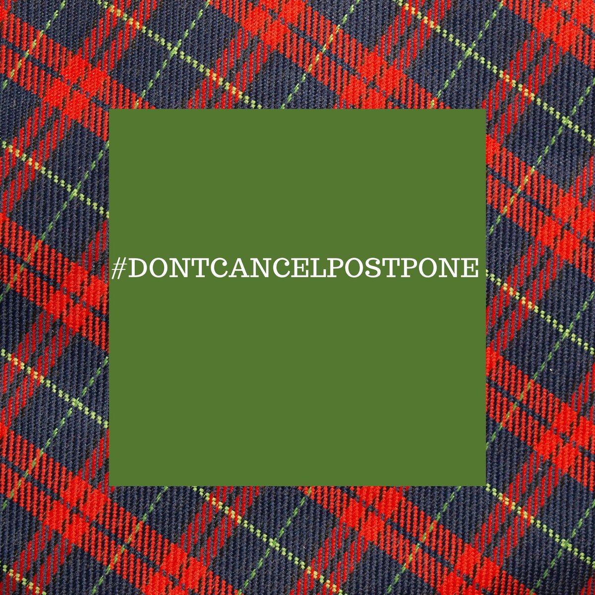 MarysMeanders's tweet photo. #DontCancelPostpone https://t.co/tPAltACY4G