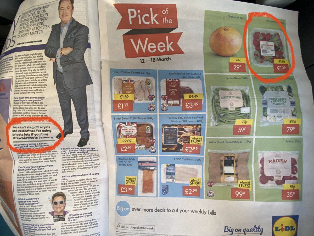 Anyone else notice they irony in today’s <a href="/MetroUK/">Metro</a> #strawberries #notstrawberries