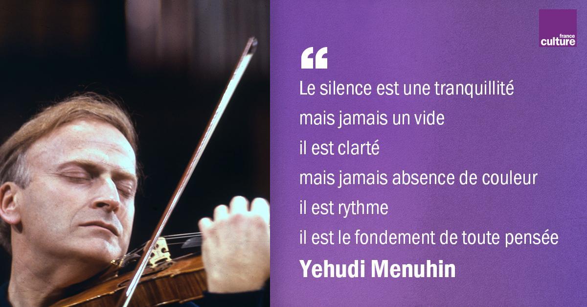 France Culture on Twitter: "12 mars 1999 : mort de Yehudi Menuhin. La musique fut une joie qu'il voulut transmettre au monde. L'émission retrace la vie et l'œuvre de ce prodigieux violoniste,