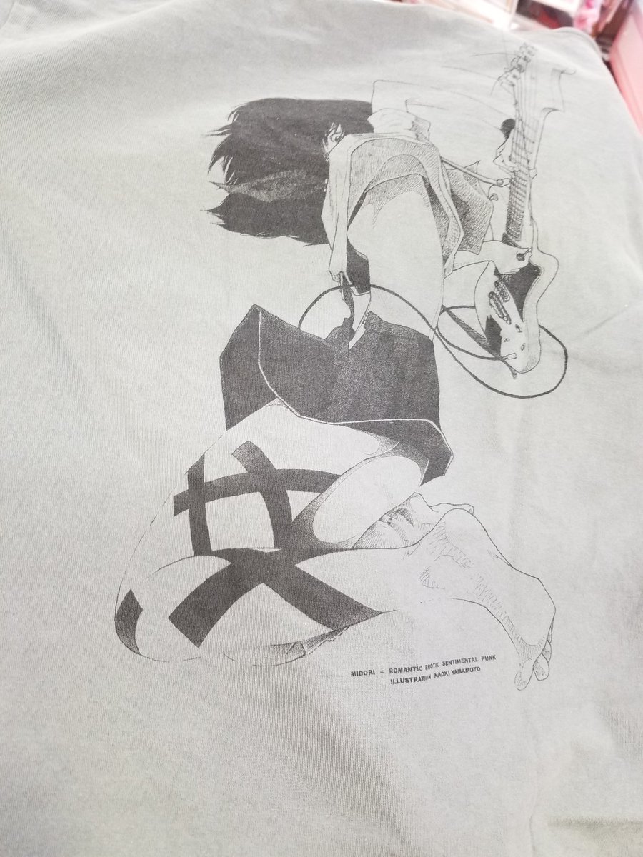 ミドリ×山本直樹　コラボ　バンドTシャツ　グレー　150サイズ　後藤まりこ