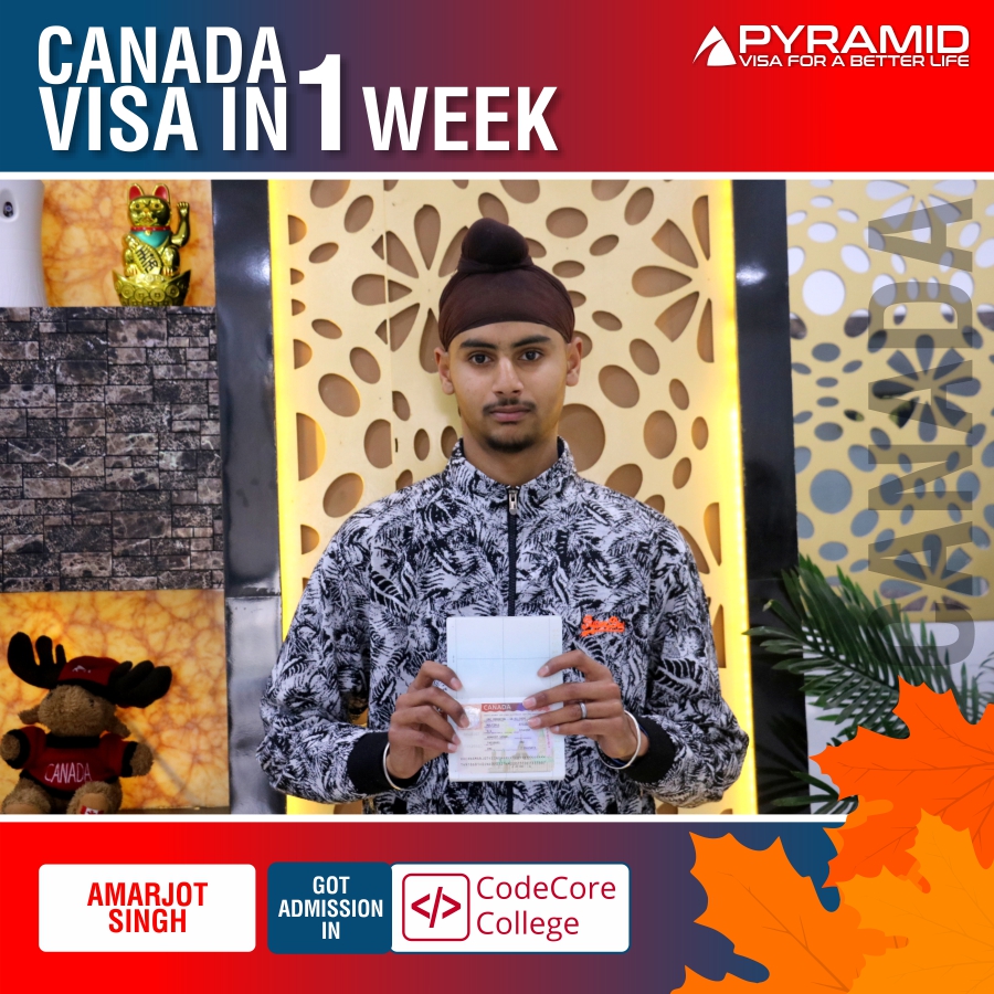 PyramidVisa's tweet image. Visa in just 1 Week!!! Faster than your expectations!
It took us less than 1 Week to fulfill Amarjot Singh’s dream to study abroad. He is flying to #Canada🇨🇦 to study at #CodeCore College.
📱- 93566-93566
#PyramideServices #Canada #StudyVisa #GoAbroad #CodeCoreCollege