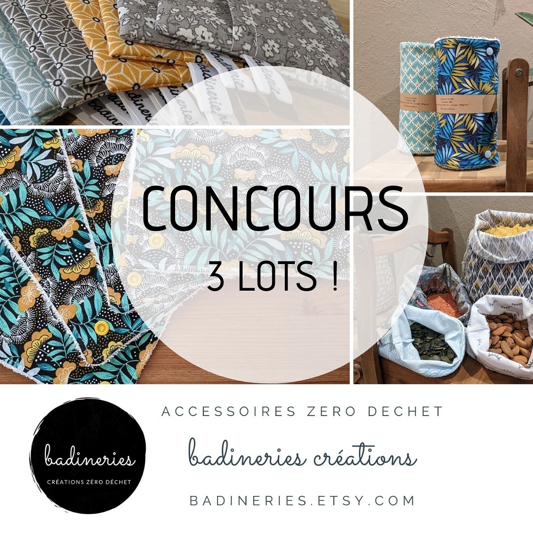 BadineriesC's tweet photo. Rendez vous sur mon Instagram @badineriescreations pour un beau Concours !  #concours #zerodechet https://t.co/yw0dDZHn8a