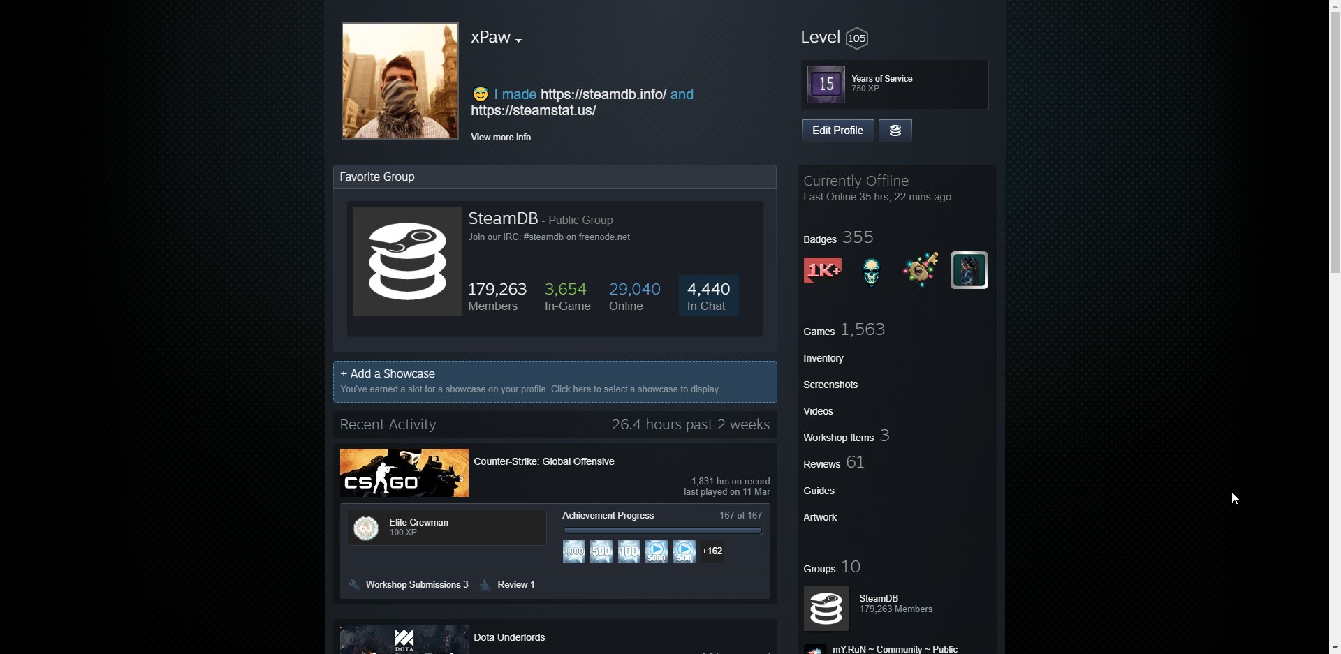 [Suggestion] Changing the steam profile status to include 'Away