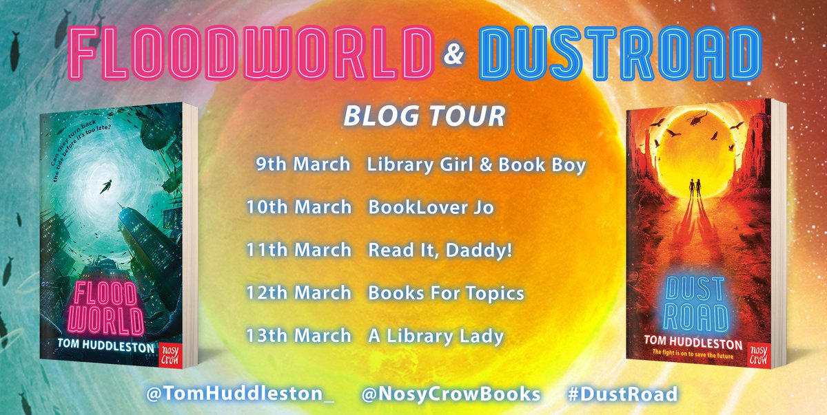 booksfortopics's tweet photo. It's our turn on the FloodWorld&DustRoad blog tour!
https://t.co/4OwUfBi2YG…
On the blog you can find more details about the series, a link to a great sci-fi themed booklist compiled by author
@TomHuddleston_
and also details of a giveaway to win a signed copy!
#DustRoad https://t.co/GrzTtASMWd