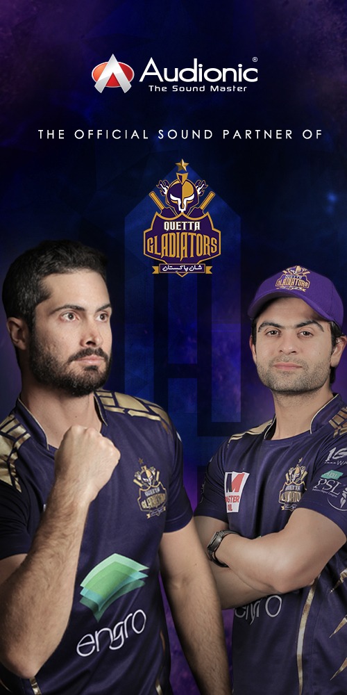 M_Sajid_cheena's tweet photo. The official Sound Partner Of Quetta Gladiators for #HBLPSLV, Audionic - The Sound Master
#TheSoundMaster for Gladiators!!
@iamAhmadshahzad
@TeamQuetta
#WeTheGladiators #PurpleForce #ShaanePakistan https://t.co/mmV4WNekNK