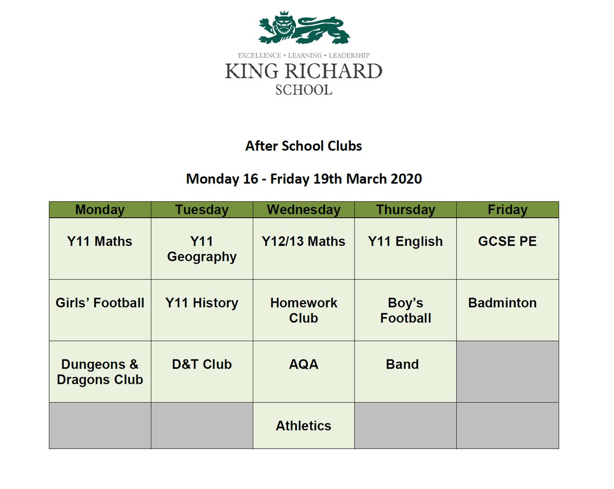 King Richard School tweet media