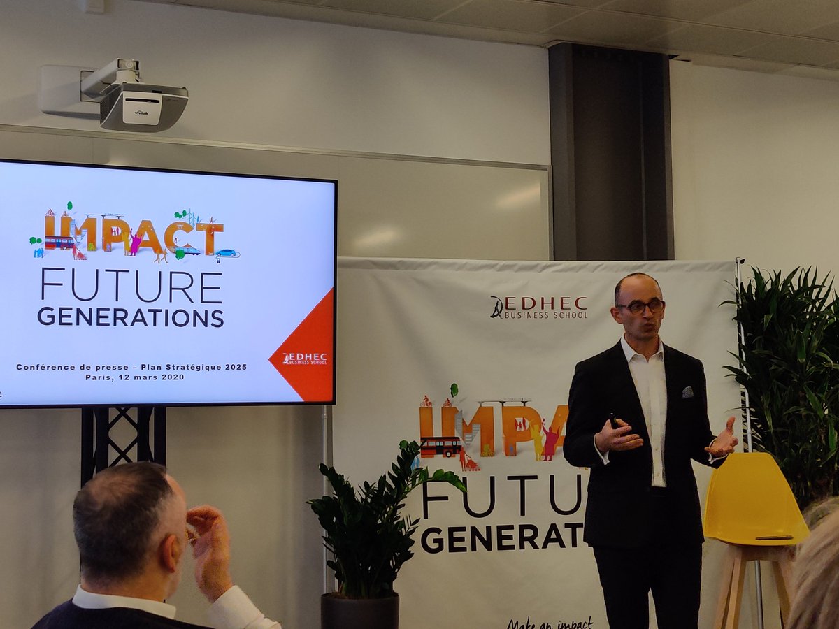 BusinessCoolFR's tweet photo. L'@EDHEC_BSchool présente ce matin son plan stratégique 2020-2025 « Impact Future Générations », avec une enveloppe d'investissement de 230 millions d'💶 ! https://t.co/wQFHDB1pwz