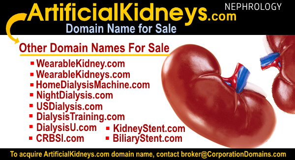 Happy #WorldKidneyDay!
ArtificialKidneys·com #DomainName for sale along with related #dialysis #DomainNames, such as WearableKidneys·com and #DialysisTraining.com DM
#KidneyDay #kidney #kidneys #nephrology #nephrologist #ESRD #renal #RenalDisease #KidneyDisease #stents #Domains