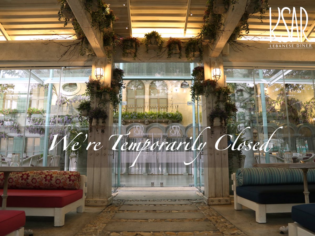 Ksarbyblos's tweet photo. Dear guests,
To minimize the risk of COVID-19, and the spread of the virus, Ksar will be closed from the 12th of March 2020, until further notice.
Stay safe and stay tuned for any update!
#ksarlebanusediner #ksar #lebaneserestaurant #Covid_19 #CoronaVirus #staysafe #lebanon https://t.co/Sqh9IgzeuD