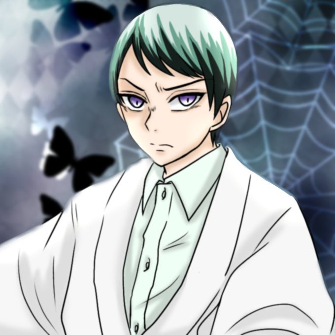 ナツをさんがTwitterに投稿した愈史郎(鬼滅の刃)のイラスト。