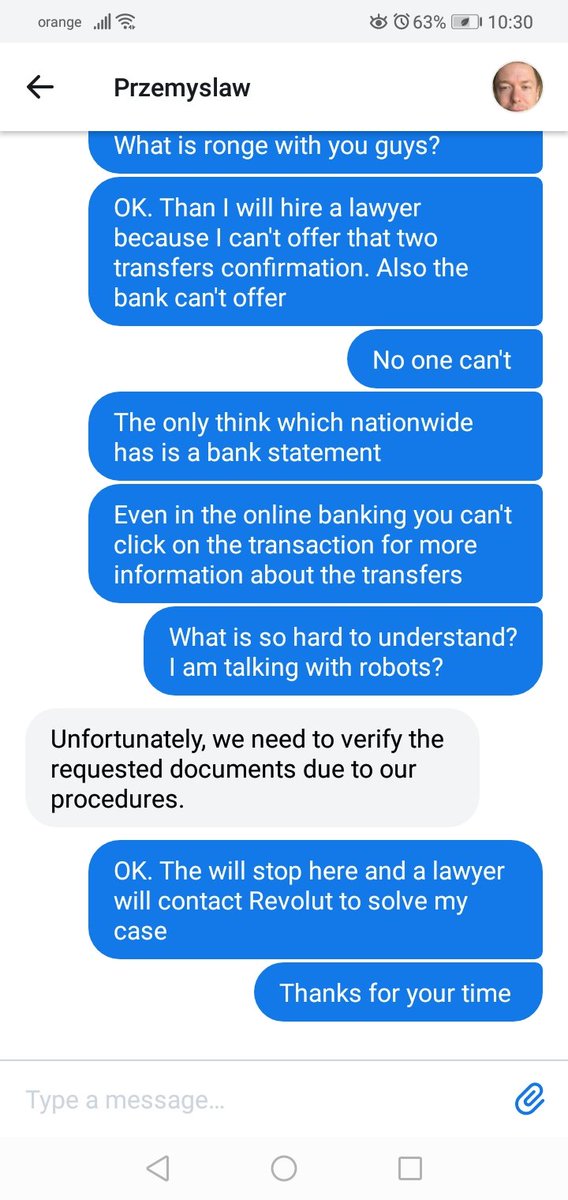 AndreiM76458952's tweet photo. @RevolutApp Again... To the all Revolut customers... This is Revolut! If you are in the same sh*t like ma go further and hire a lawyer! https://t.co/4NvITFy2qL