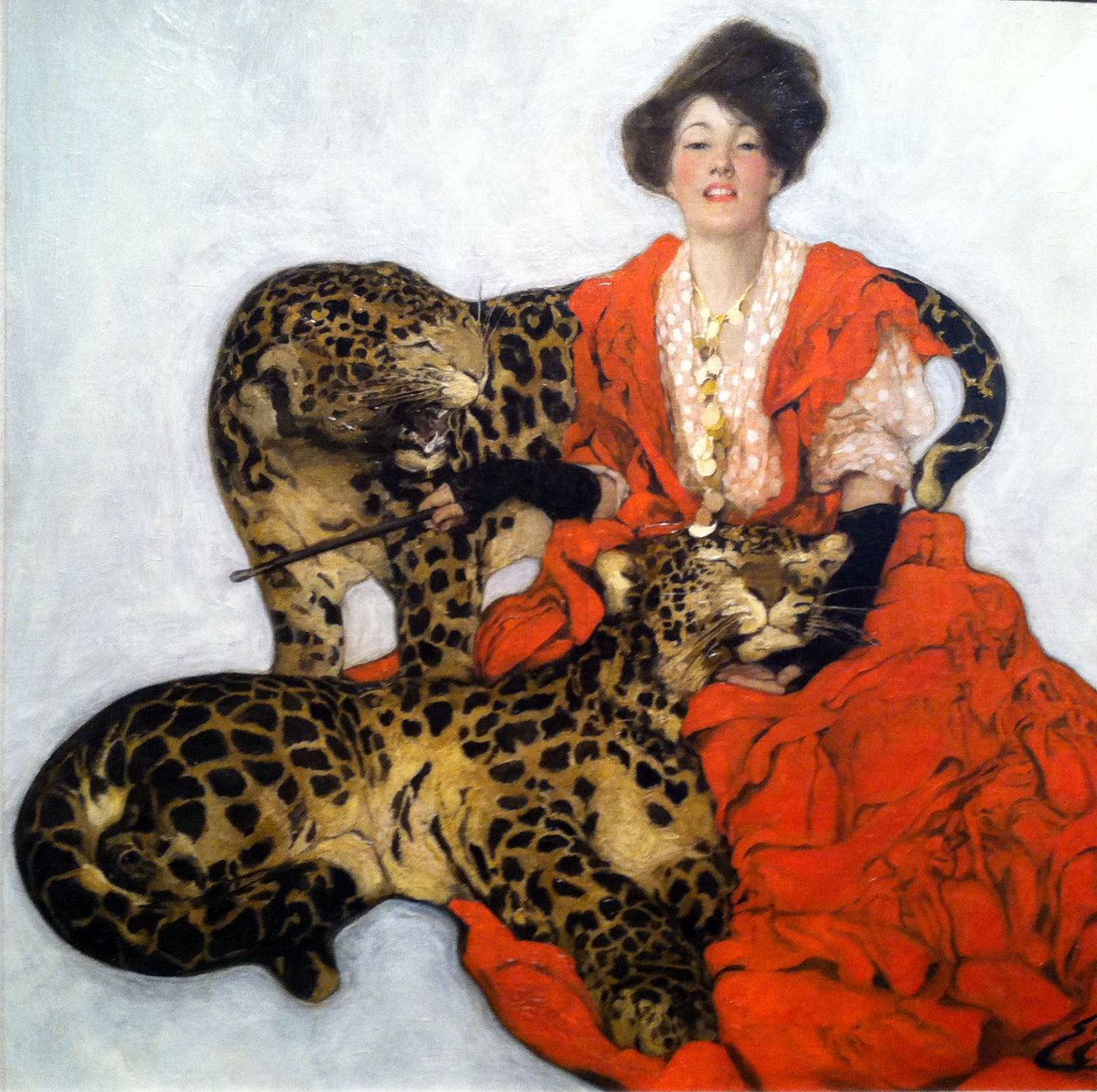 Sarah Stilwell Weber. 'Woman with Leopards'