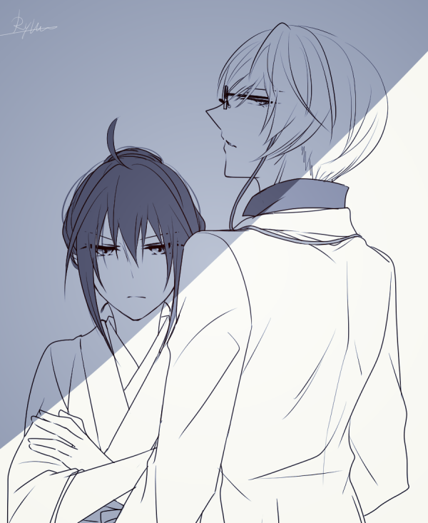 #コロナばっかりで気が滅入るからカッコいい背中貼ろうぜ
※亀さに
※女審神者
格好いいかは別として背中。
