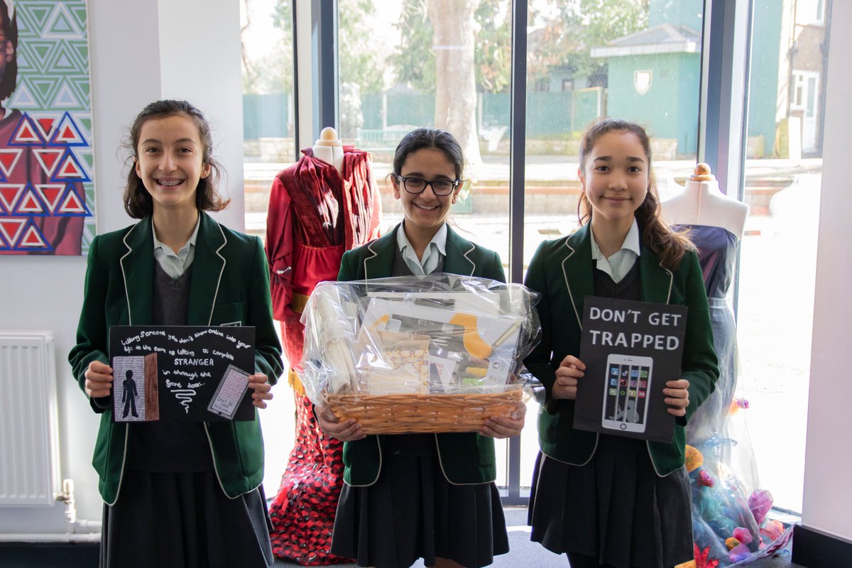 Congratulations to Celine (winner), Roxanna and Dalya (joint runners up) who took part in the 'safer use of the internet' poster competition in conjunction with Safer Internet Day