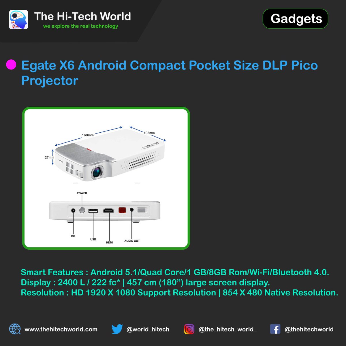 WorldHitech's tweet photo. #gadgets
#projector
#technology 
#tech
#techhub
#thehitechworld https://t.co/6OXrPVI3wN