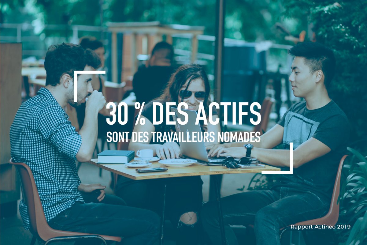 [CHIFFRE] 30 % des actifs sont des travailleurs nomades selon <a href="/Actineo_fr/">Actineo</a> 2019.