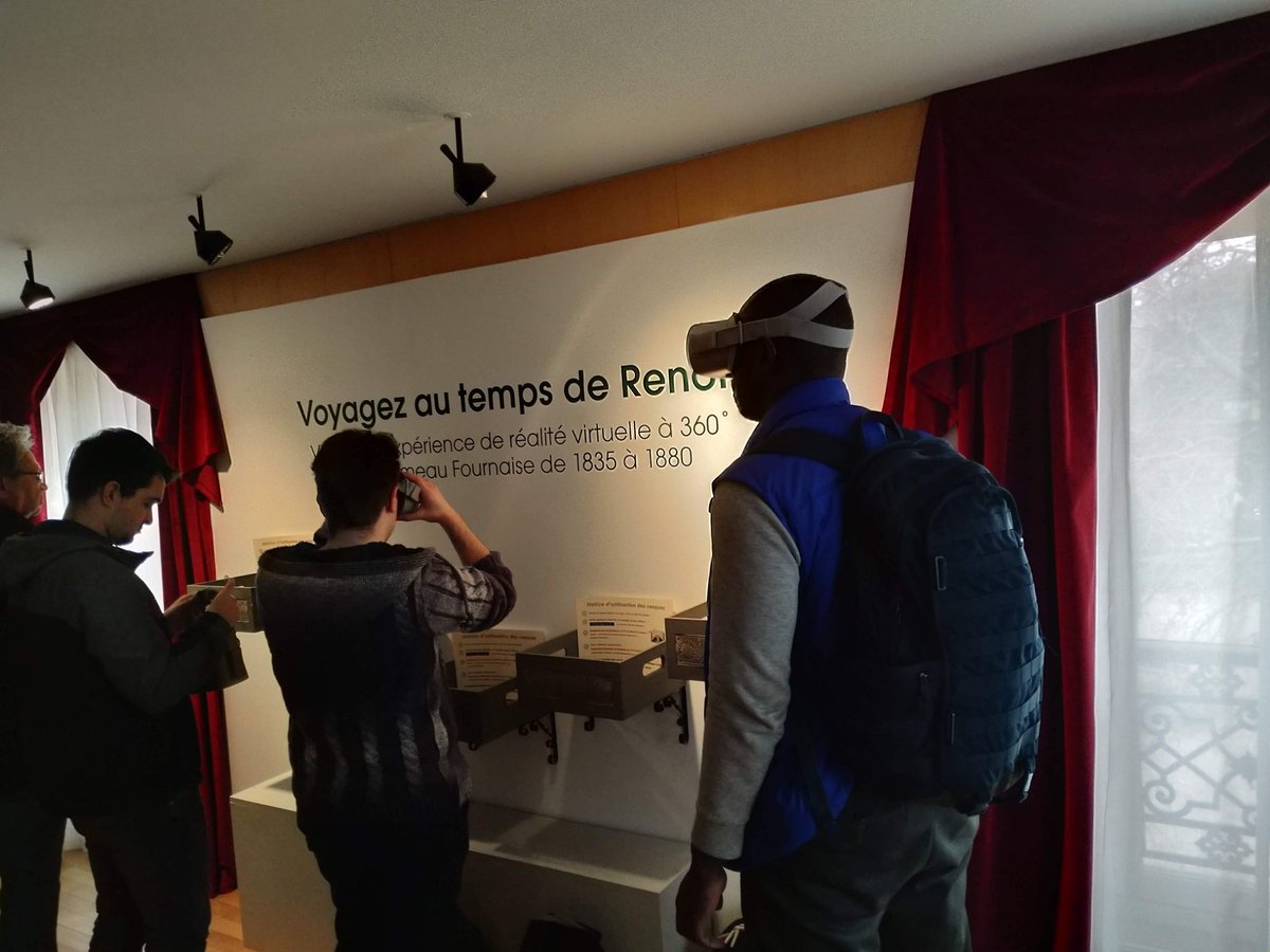 digitage3d's tweet image. 👉 L&apos;équipe était au Musée Fournaise pour découvrir l&apos;expérience immersive Renoir 🎨
✅ Superbe visite, une variété de technos ! Hologramme, animation tactile, Réalité Virtuelle📱
Et pour découvrir le canotage, faites un tour à l&apos;atelier de l&apos;association Sequana à côté du musée !