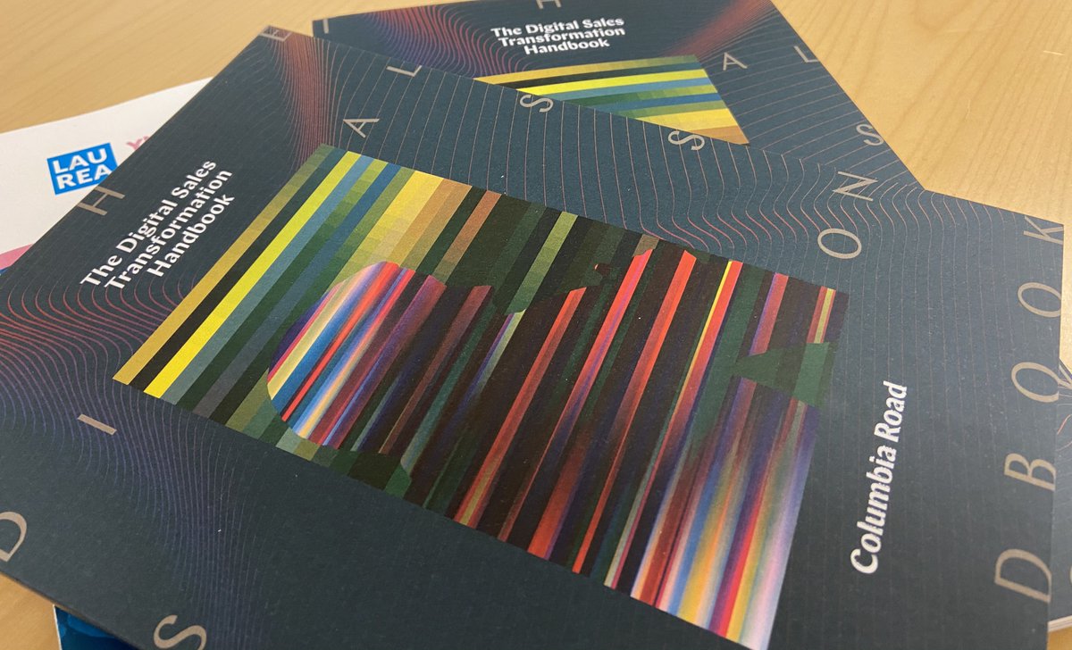 Great way to start a day with 3 copies of brand new Digital Sales Transformation Handbooks from <a href="/columbiaroadcom/">Columbia Road</a>

Thank <a href="/Larkki/">Lauri Larjo</a> and <a href="/eeromartela/">eero martela</a> for delivering. Will be in active use with <a href="/laureauas/">Laurea-ammattikorkeakoulu</a> digital marketing &amp; sales students!

#laureadigital #digitalsales