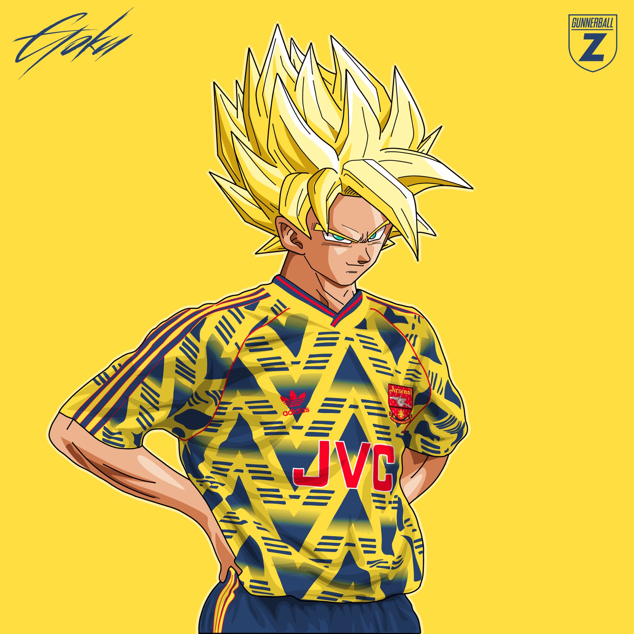 Jason Woods on X Bruised Banana Goku. arsenal afc goku dragonballz dbz dragonballsuper bruisedbanana adidas https t Bip6YauemZ X