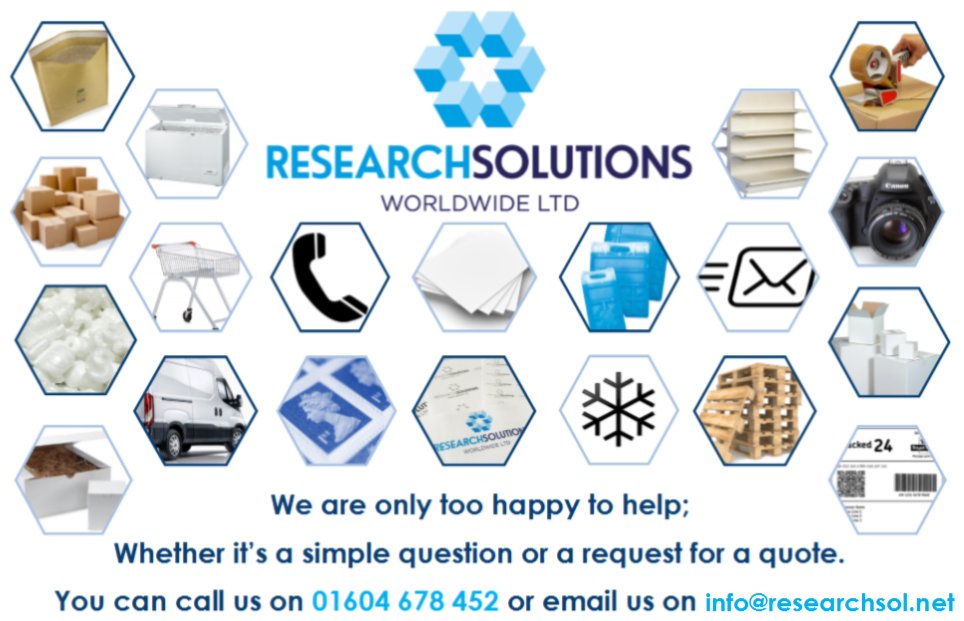 ResearchSol's tweet image. RESEARCH SOLUTIONS WORLDWIDE LTD
01604 678452
🔹Mailouts
🔹Shelving Hire
🔹Debranding
🔹Labelling
🔹Sourcing
