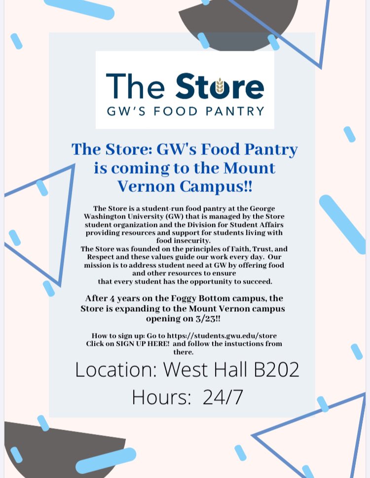 Eek!! Yes, the rumors are true! As of 23 March 2020, we will be expanding our operations to the MVC! In addition, we will continue our food pickups through spring break. 💕