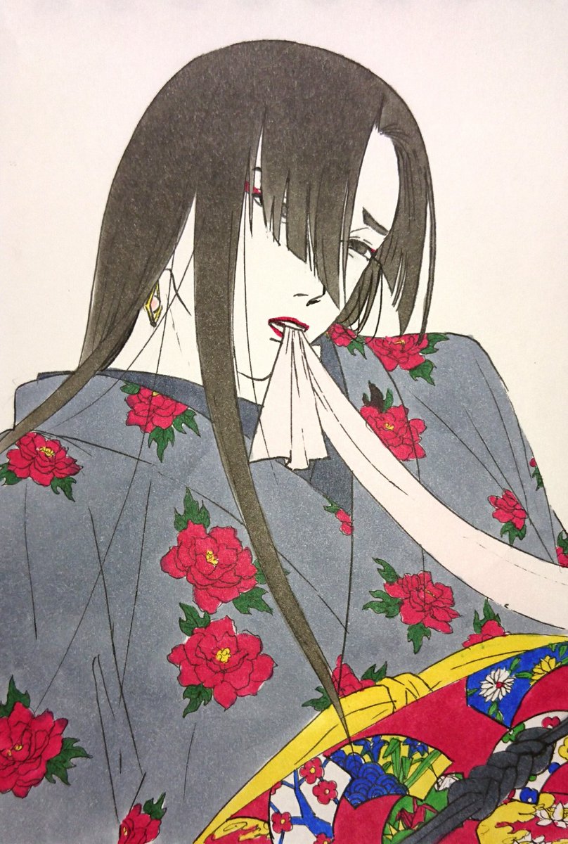 「色柄メモとかためし塗りとかのために描いた落書きかっちゃん 」|依田川のイラスト