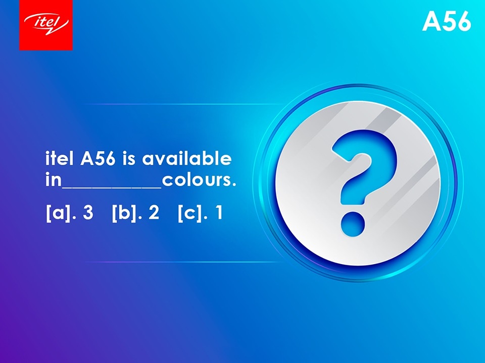 itelghana's tweet photo. How many colors does the A56 come in? #TriviaForTheDay #BiggerIsBetter https://t.co/0sVKtouNsE